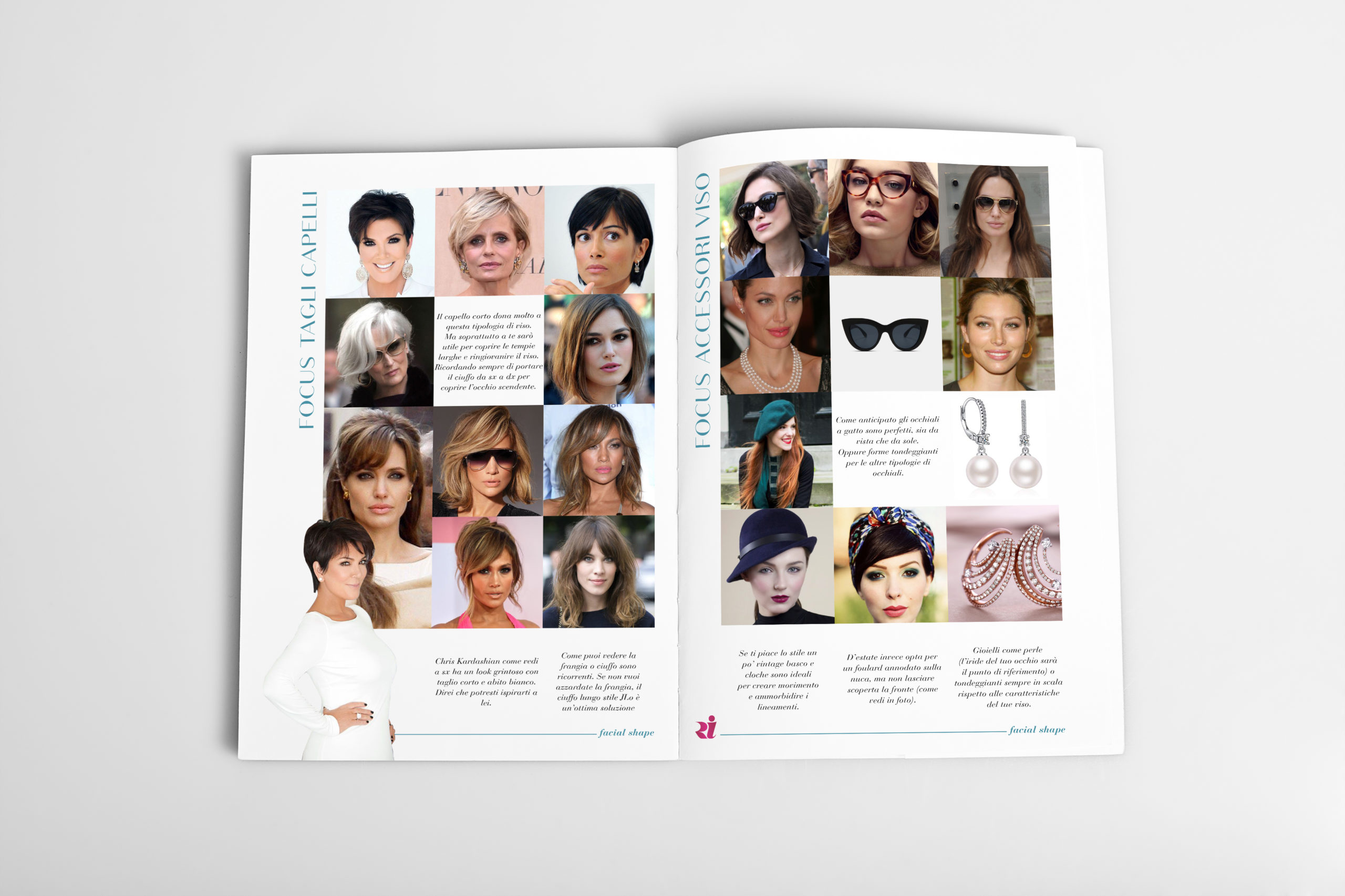 Open magazine with blank pages